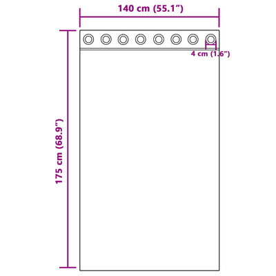 Zasłony zaciemniające 2 pcs Czerwone wino 140 x 175 cm Aksamit