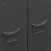 Szafa w stylu industrialnym, antracytowa, 67x35x107 cm, stal