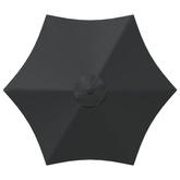 Parasol ogrodowy z podstawą 300 x 300 cm Poliester Prostokątny