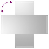 vidaXL Lustro łazienkowe z LED, 40x100 cm