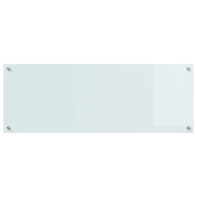 Panel kuchenny Biały 110 x 40 cm szkło hartowane