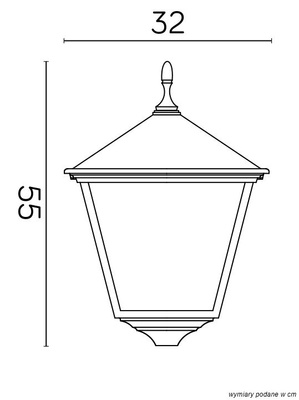 Lampa ogrodowa stojąca (głowica) K 1018 BD KW