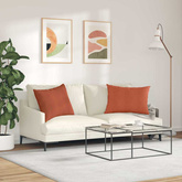 Poduszki na sofę 2 pcs Czerwono-pomarańczowy 70 x 50 cm