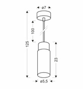 Claro lampa wisząca biały 1x15W GU10 klosz biały+drewniany  31-27764