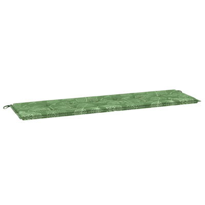 Poduszka na ławkę Materiał Oxford Wzór liścia 150 x 50 x 3 cm