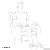 Fotel Czarny Bouclé