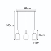 Lampa wisząca K-5881 z serii FIORE