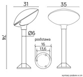 Lampa ogrodowa stojąca TAO 3