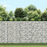 Podniesiona rabata gabionowa, trapezowa, stal, 100x20x100 cm