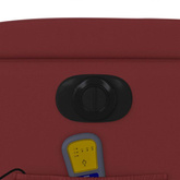 vidaXL Rozkładany fotel masujący, elektryczny, bordowy, sztuczna skóra