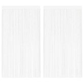 Zasłony sznurkowe, 2 sztuki, 140 x 250 cm, białe