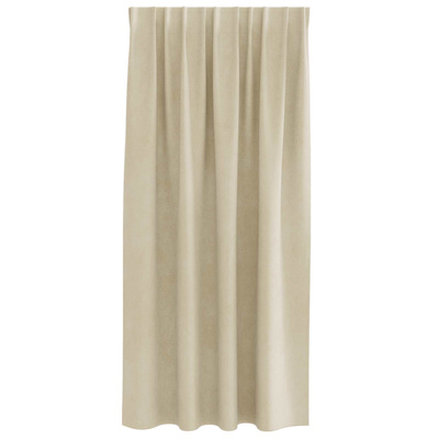 Zasłony zaciemniające 2 pcs Kremowy 140 x 175 cm Aksamit