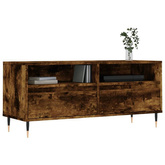 Szafka pod TV, przydymiony dąb, 100x34,5x44,5 cm vidaXL