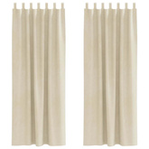 Zasłony zaciemniające 2 pcs Kremowy 140 x 245 cm Aksamit