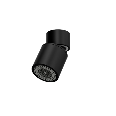 Quadron | AERATOR PERLATOR | CZARNY MAT | obrotowy z funkcją przełączenia strumienia wody na tryb prysznicowy | gwint M22 | wymiary: 4,9 x 2,8 cm