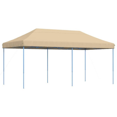 vidaXL Składany namiot imprezowy typu pop-up, beżowy, 580x292x315 cm