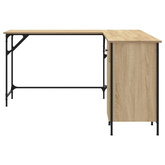 vidaXL Biurko, dąb sonoma, 141x141x75 cm, materiał drewnopochodny