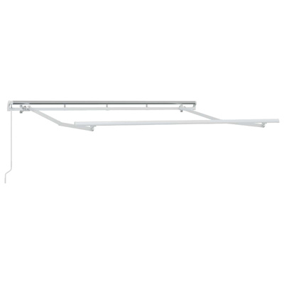 Markiza wysuwana Ciemnoszary 600 × 300 cm Poliester i aluminium
