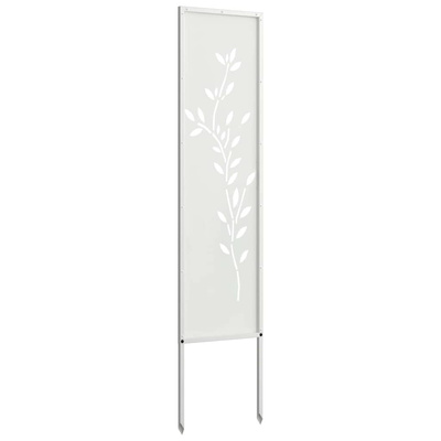 Ekran zapewniający prywatność w ogrodzie Biały 32 x 140 cm