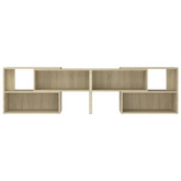 vidaXL Szafka pod TV, dąb sonoma 149x30x52 cm, materiał drewnopochodny