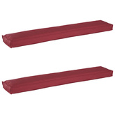 Zestaw poduszek na paletę 2 pcs Czerwone wino 200 x 40 x 8 cm