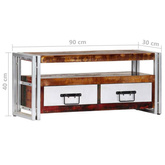 vidaXL Szafka pod TV, 90 x 30 x 40 cm, lite drewno z odzysku
