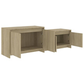 vidaXL Szafka pod TV, dąb sonoma, 146,5x35x50 cm