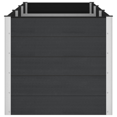 Podniesiona rabata ogrodowa Czarny 300 x 100 x 91 cm