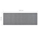 vidaXL Dywanik, ciemnoszary, 80 x 250 cm