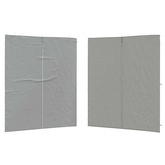 Ściana boczna namiotu na imprezy 2 pcs jasnoszary 200 x 195 cm