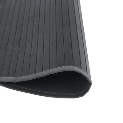 vidaXL Dywan okrągły, szary, 60 cm, bambusowy