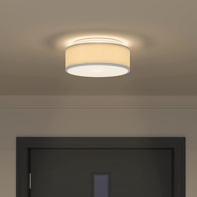Lampa Sufitowa Z reflektorami Szary 30 x 30 x 13,5 cm tkanina