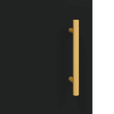 vidaXL Biurko, czarne, 140x50x75 cm, materiał drewnopochodny