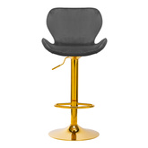 4Rico Hoker barowy QS-B15 aksamit szary  141186