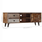 Szafka pod TV, 118x30x40 cm, lite drewno mango vidaXL