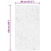 vidaXL Dywan HUARTE z krótkim włosiem, niebieski, 80x150 cm