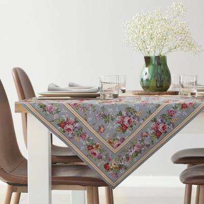 Obrus popielaty 100x100