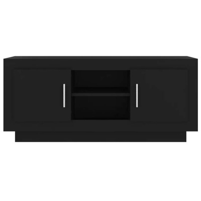 vidaXL Szafka pod TV, czarna, 102x35x45 cm, materiał drewnopochodny