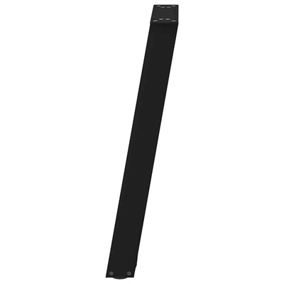 Nogi do stołu jadalnego w kształcie litery U 2 szt. Czarne 50x(72-73) cm Stal