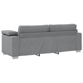 Sofa 3-osobowa Jasnoszary 220 cm tkanina
