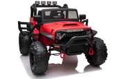 Auto Terenowe Na Akumulator Jeep JC666 Światła LED MP3 Pilot Czerwony