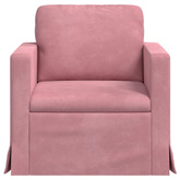 Sofa Różowy 78 x 78 x 80 cm Aksamit