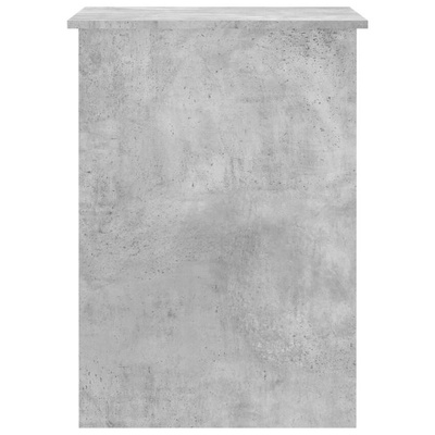 vidaXL Biurko, szarość betonu, 100x55x75 cm, materiał drewnopochodny