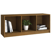 vidaXL Szafka pod TV, miodowy brąz, 104x33x41 cm, drewno sosnowe
