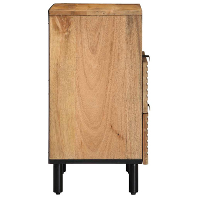 Szafka nocna Brązowa 50x33x60 cm Drewno lite Mango