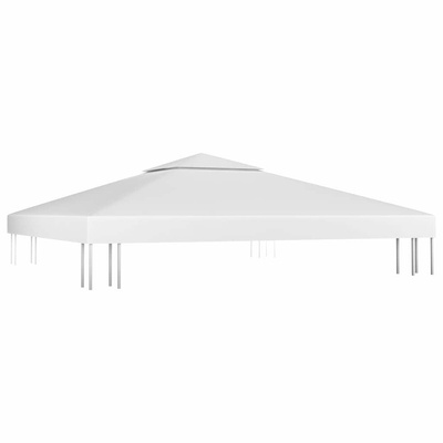 2-poziomowe zadaszenie altany, 310 g/m² 3x3 m, białe