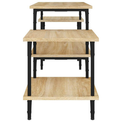 vidaXL Szafka pod TV, dąb sonoma, 117x35x52cm, materiał drewnopochodny