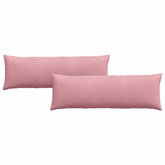 Poduszki na sofę 2 pcs Różowy 120 x 40 cm Tkanina sztruksowa