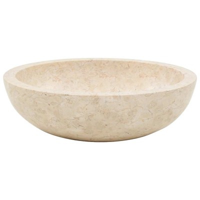 40 x 12 cm, marmurowa, kremowa Umywalka,