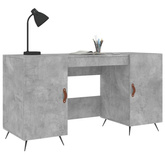 vidaXL Biurko, szarość betonu, 140x50x75 cm, materiał drewnopochodny model standard
